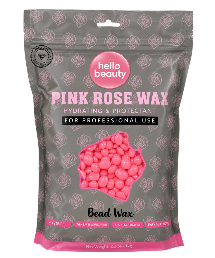 Hello Beauty Pink Rose Wax Bead Wax 1kg
